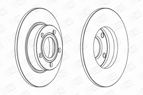 Диск тормозной AUDI ALLROAD, AUDI A6, CHAMPION (562503CH)