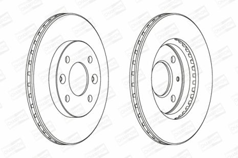 Диск тормозной NISSAN KUBISTAR, RENAULT THALIA, RENAULT CLIO, CHAMPION (561336CH)