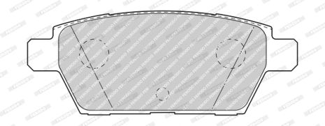 Комплект гальмівних колодок, дискове гальмо MAZDA 6, FERODO (FDB4997)