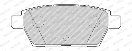 Набір гальмівних майданчиків, диск Brake Mazda 6, Ferodo (FDB4997)