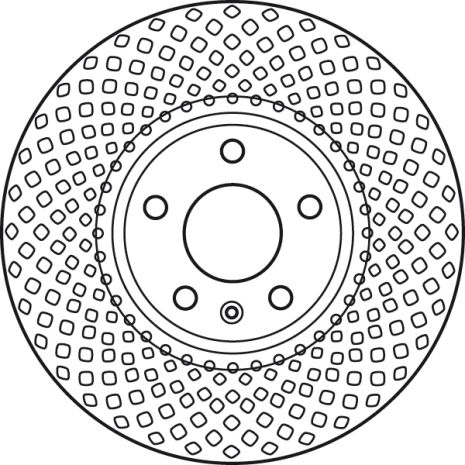 Диск гальмівний AUDI A5, AUDI A4, TRW (DF6015S)