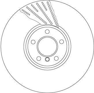 Диск тормозной BMW 5, BMW 7, TRW (DF6623S)