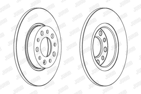 Диск гальмівний JEEP RENEGADE, ALFA ROMEO, JURID (562501JC)