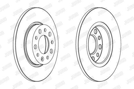 Диск гальмівний JEEP RENEGADE, ALFA ROMEO, JURID (562501JC)