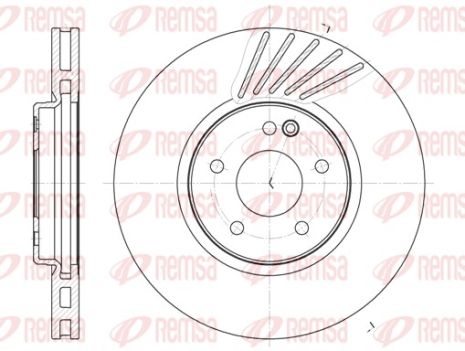 Диск тормозной MERCEDES-BENZ CLK, MERCEDES-BENZ E-CLASS, MERCEDES-BENZ C-CLASS, REMSA (6112710)