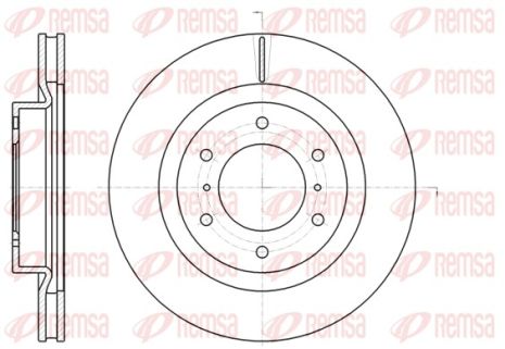Диск тормозной MITSUBISHI PAJERO, REMSA (6110010)
