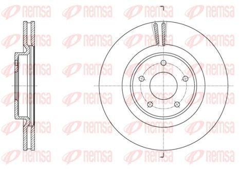 Диск тормозной INFINITI Q60, INFINITI Q50, REMSA (6179010)