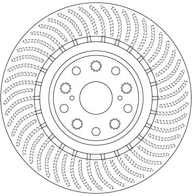 Диск тормозной LEXUS LS, TRW (DF6489S)