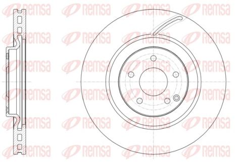 Диск гальмівний MERCEDES-BENZ CLK, MERCEDES-BENZ C-CLASS, REMSA (6152610)