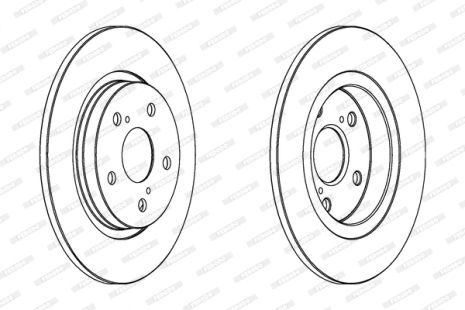 Диск гальмівний TOYOTA AVENSIS, FERODO (DDF1755)