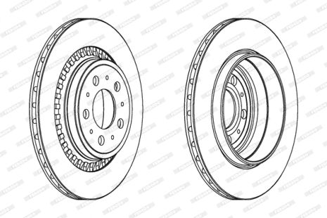 Диск гальмівний VOLVO XC90, FERODO (DDF1551)