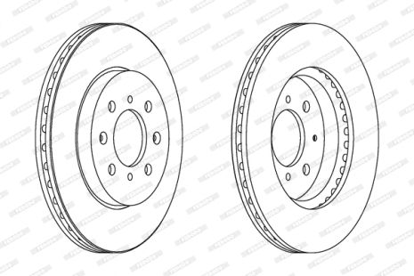 Диск гальмівний HONDA CITY, HONDA JAZZ, FERODO (DDF1610C)