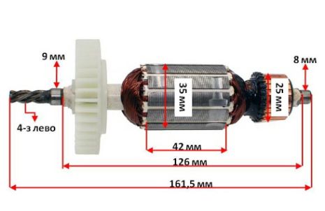 Якорь дриль DWT SBM-810 (35х161.5 / 4-з лево)