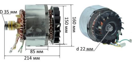 Двигатель в сборе для генератора 168F (2-2.2кВт)