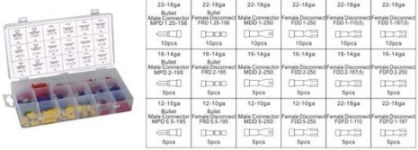 Коннекторы обжимные для автомобильной электропроводки, 120 предметов FORSAGE F-793