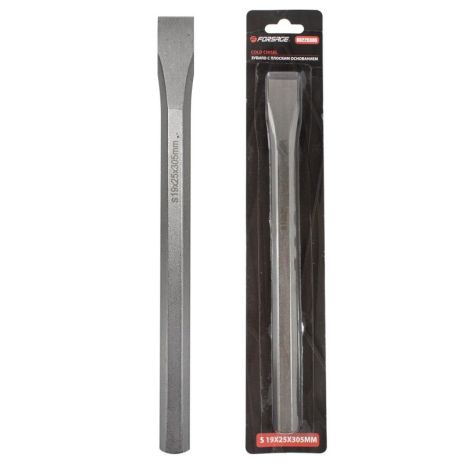 Зубило FORSAGE F-60225305 з шестигранною основою 25мм (L-305мм), у блістері