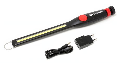 Лампа акумуляторна світлодіодна на магнітному шарнірі з регулятором яскравості FORSAGE F-01401