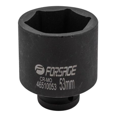 Глубокая ударная головка 53мм, 3/4", 6гр, FORSAGE F-46510053 Глубокая ударная головка 53мм, 3/4", 6гр, FORSAGE F-46510053