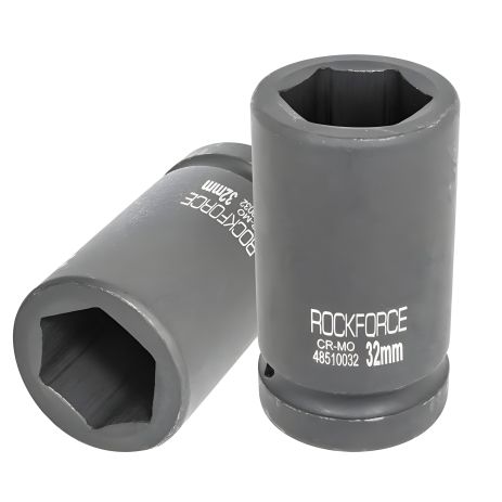 Головка ударная глубокая 21мм 1" 6гр. ROCKFORCE RF-48510021 Головка ударная глубокая 21мм 1" 6гр. ROCKFORCE RF-48510021