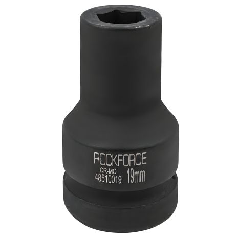 Головка ударна глибока 19мм 1" ROCKFORCE RF-48510019 Головка ударна глибока 19мм 1" ROCKFORCE RF-48510019