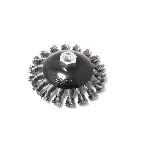 Кордщітка дискова "получаша" сталева кручена для УШМ 115 мм ROCKFORCE RF-BWD145 Кордщітка дискова "получаша" сталева кручена для УШМ 115 мм ROCKFORCE RF-BWD145