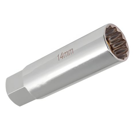 Головка свічкова магнітна 14мм, 3/8" ROCKFORCE RF-807314M (12гр, L=65мм)