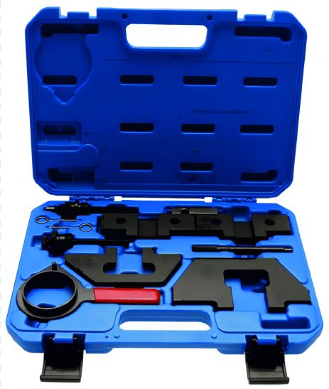 ROCKFORCE Набір фіксаторів для обслуговування двигунів BMW (М42, M43, M50, M51, M52, M60) 9 предметів у кейсі RF-908G15