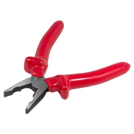 Плоскогубцы комбинированные диэлектрические 8"-200мм (1000V), на пластиковом держателе ROCKFORCE FORSAGE RF-6994A200