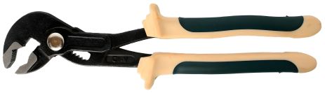 Переставні сантехнічні пасатижі з кнопкою фіксації та ергономічними ручками CR-V 10"-250мм на пластиковому тримачі від ROCKFORCE FORSAGE (RF-613250J)