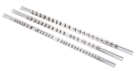 Планка-держатель для 12 головок 1/4" (L-200мм) ROCKFORCE RF-819212 Планка-держатель для 12 головок 1/4" (L-200мм) ROCKFORCE RF-819212