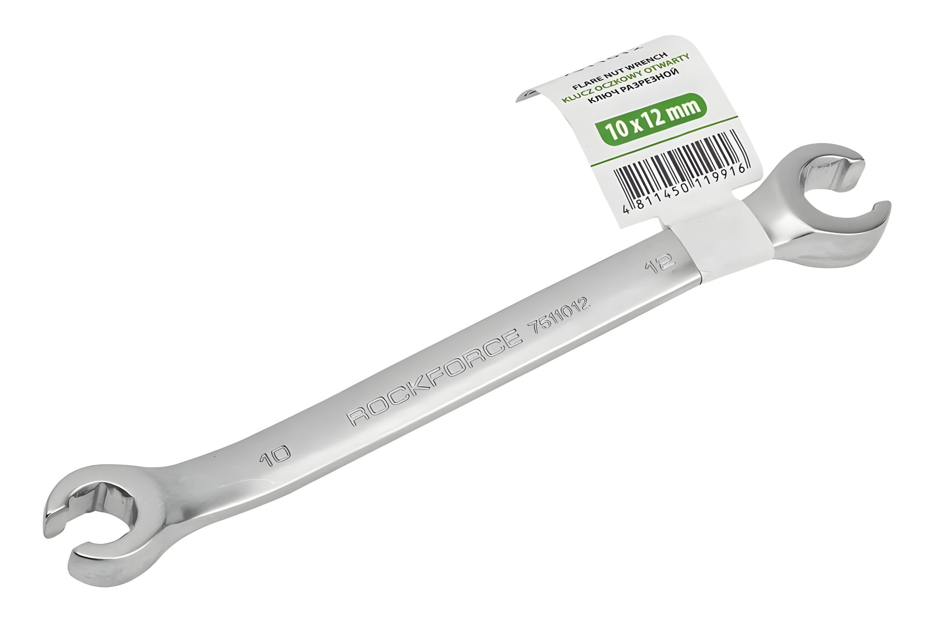 Розрізний ключ 10х12мм ROCKFORCE RF-7511012 Розрізний ключ 10х12мм ROCKFORCE RF-7511012