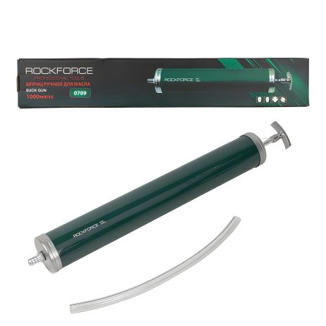 Шприц для технічних рідин з гнучким шлангом, 1000 мл ROCKFORCE FORSAGE RF-0709