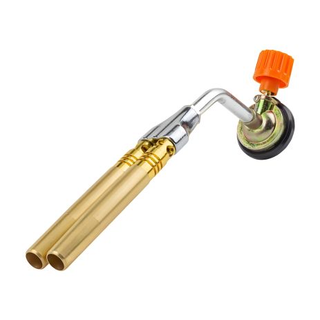 Подвійний різак на цанговий балон (t-1300гр., кут повороту сопла 360гр.), в блістері ROCKFORCE RF-245GB