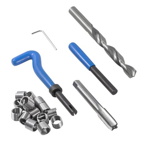 Комплект для восстановления резьбы M12*1.5, 15 элементов, кейс ROCKFORCE RF-912U6