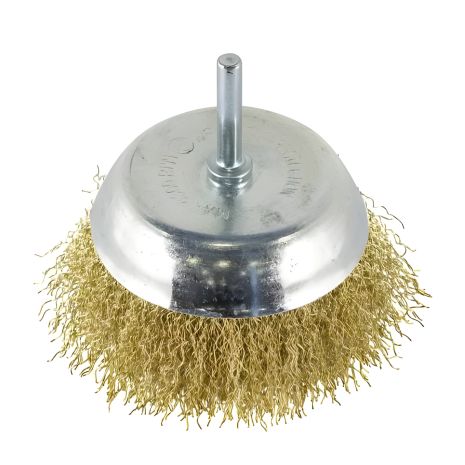 Чашеобразная корщетка с хвостовиком для дрели 100мм FORSAGE F-BCR004