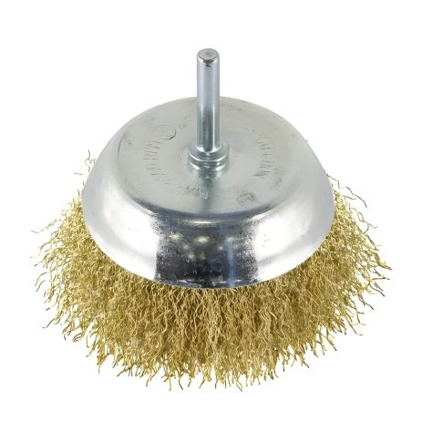 Чашеобразная корщетка с хвостовиком для дрели 100мм FORSAGE F-BCR004