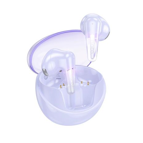 Навушники HOCO EW202 Magic true wireless BT headset | BT5.4, 35/350mAh, 6h, ipx4 | purple Навушники HOCO EW202 Magic true wireless BT headset | BT5.4, 35/350mAh, 6h, ipx4 | purple