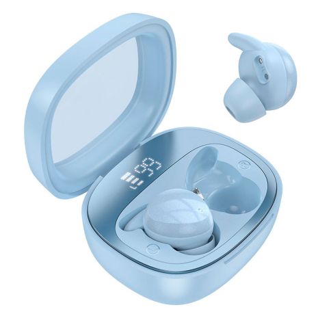 Навушники HOCO EW65 Shadow true wireless sleep BT headset | BT5.3, 30/500mAh, 4h | blue Навушники HOCO EW65 Shadow true wireless sleep BT headset | BT5.3, 30/500mAh, 4h | blue
