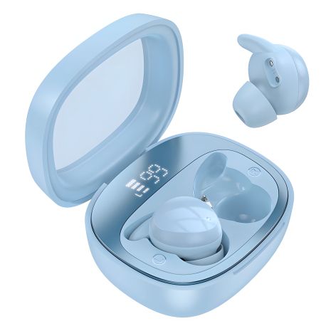 Навушники HOCO EW65 Shadow true wireless sleep BT headset | BT5.3, 30/500mAh, 4h | blue Навушники HOCO EW65 Shadow true wireless sleep BT headset | BT5.3, 30/500mAh, 4h | blue
