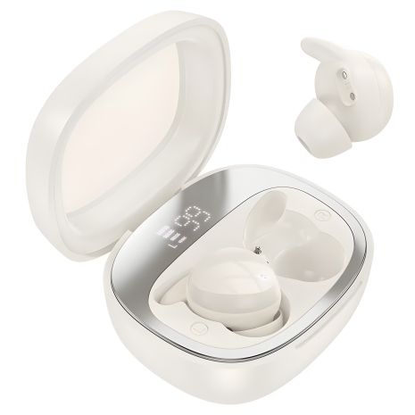 Наушники HOCO EW65 Shadow true wireless sleep BT headset |BT5.3, 30/500mAh, 4h| Milky white Наушники HOCO EW65 Shadow true wireless sleep BT headset |BT5.3, 30/500mAh, 4h| Milky white