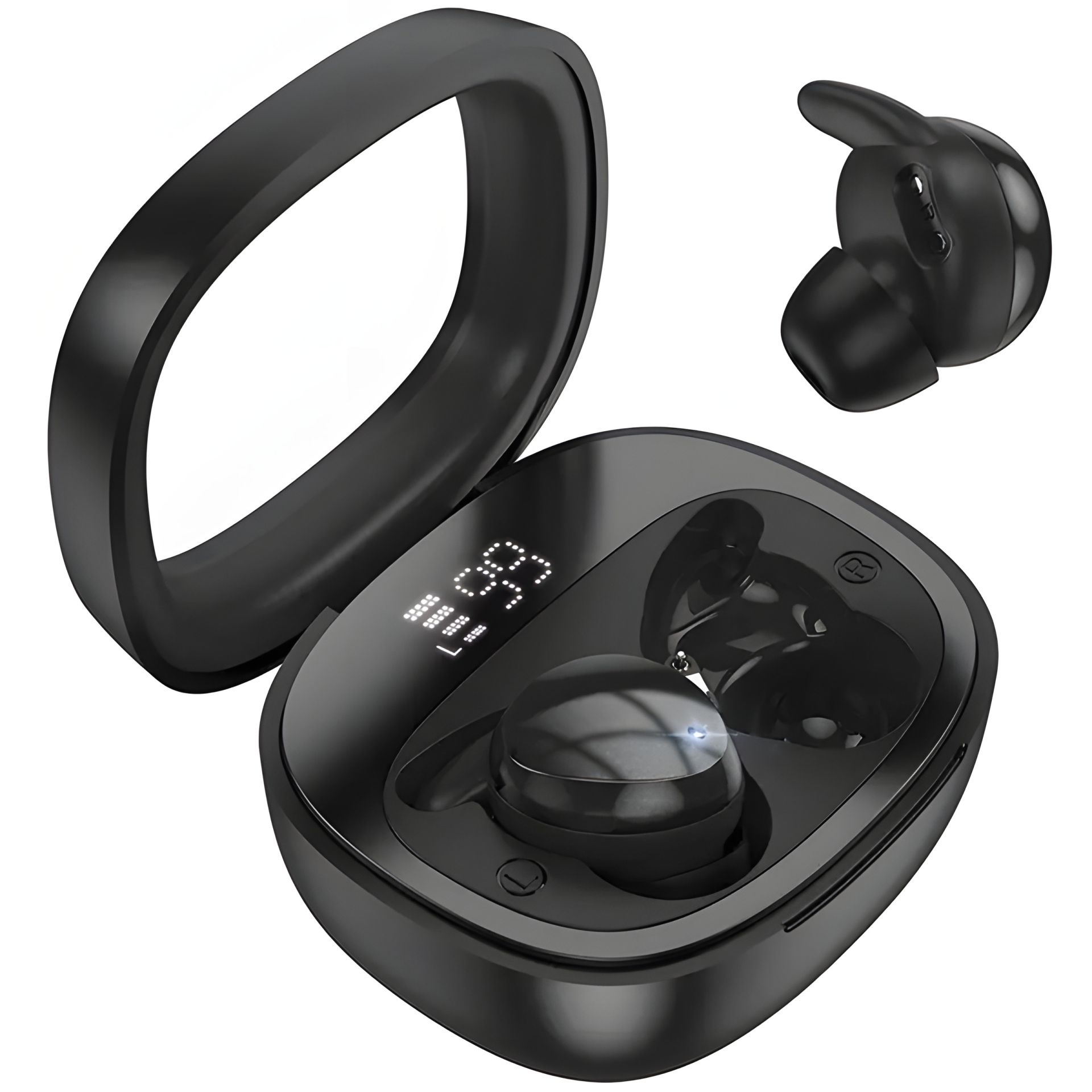 Навушники HOCO EW65 Shadow true wireless sleep BT headset | BT5.3, 30/500mAh, 4h | black Навушники HOCO EW65 Shadow true wireless sleep BT headset | BT5.3, 30/500mAh, 4h | black