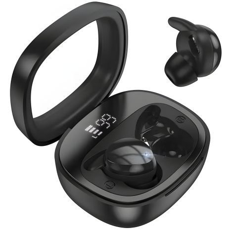Навушники HOCO EW65 Shadow true wireless sleep BT headset | BT5.3, 30/500mAh, 4h | black Навушники HOCO EW65 Shadow true wireless sleep BT headset | BT5.3, 30/500mAh, 4h | black