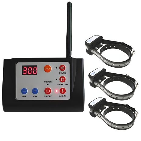 Petguider 883-3 беспроводной забор и электронный ошейник для дрессировки 3 собак (с 3-мя ошейниками)