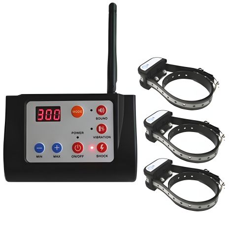 Електронний бездротовий паркан + нашийники для дресирування 3-х собак, Petguider 883-3 (з 3-ма нашийниками) Електронний бездротовий паркан + нашийники для дресирування 3-х собак, Petguider 883-3 (з 3-ма нашийниками)