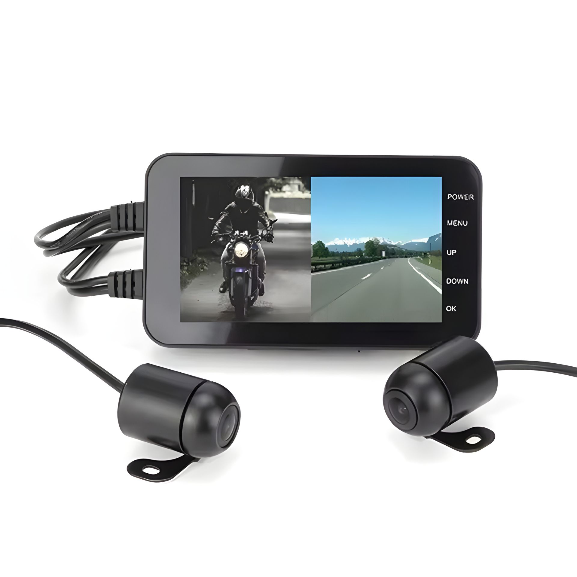 Motorcycle Dash Cam Dual, Waterproof, FHD 1080P, wifi, G-sensor, Motion Detector Motorcycle Dash Cam Dual, Waterproof, FHD 1080P, wifi, G-sensor, Motion Detector