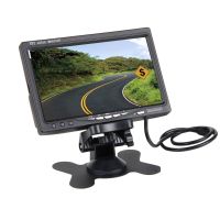Автомобильный монитор 7 дюймов для камеры заднего вида Podofo R09+ с 2 AV входами и креплением на торпедо