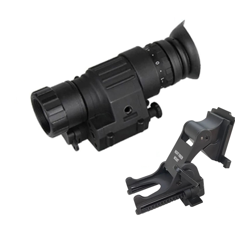 Повний комплект монокуляр нічного бачення ПНБ Nectronix CL27-0008 + модернізоване кріплення на шолом Rhino mount Повний комплект монокуляр нічного бачення ПНБ Nectronix CL27-0008 + модернізоване кріплення на шолом Rhino mount