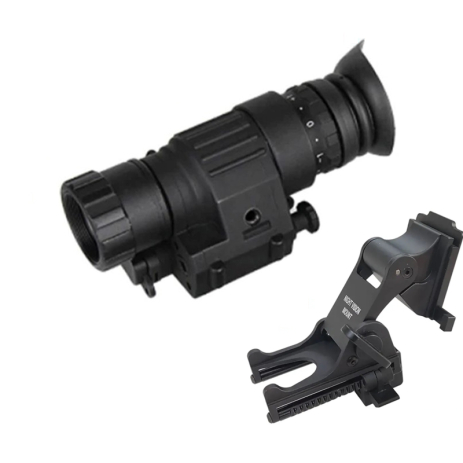 Повний комплект монокуляр нічного бачення ПНБ Nectronix CL27-0008 + модернізоване кріплення на шолом Rhino mount Повний комплект монокуляр нічного бачення ПНБ Nectronix CL27-0008 + модернізоване кріплення на шолом Rhino mount