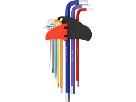 Ключи шестигранные Г-образные: 9 шт., 1.5-10 мм, Yato YT-05634 Ключи шестигранные Г-образные: 9 шт., 1.5-10 мм, Yato YT-05634