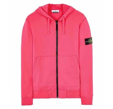 Zip hoodie Stone Island колір Розовий